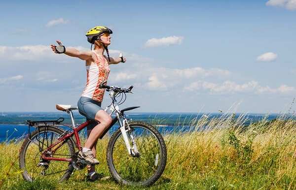 Phụ nữ đạp xe cần quan tâm đến sức khỏe